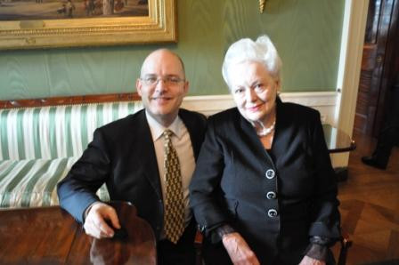 : JP with screen legend Olivia de Havilland